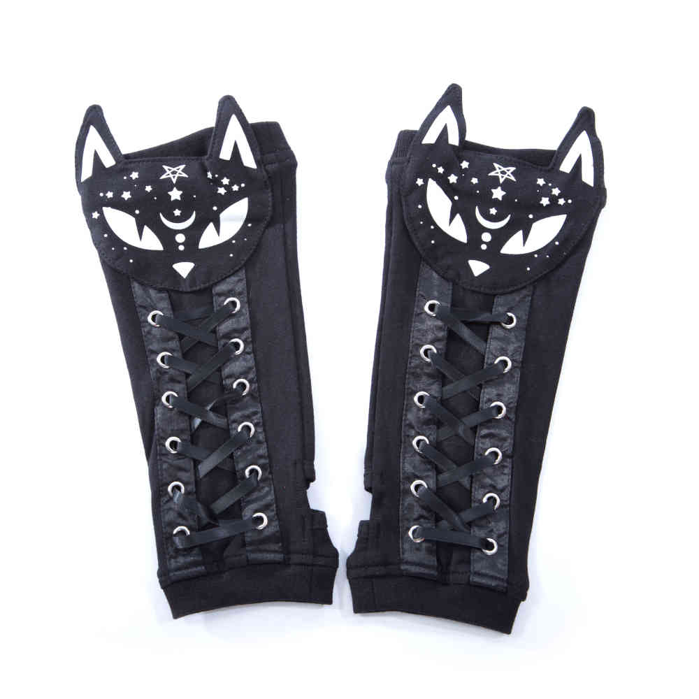 Poizen Industries - DARK KITTY Arm warmer - Black